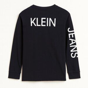 CALVIN KLEIN | Black Long Sleeve Logo Shirt